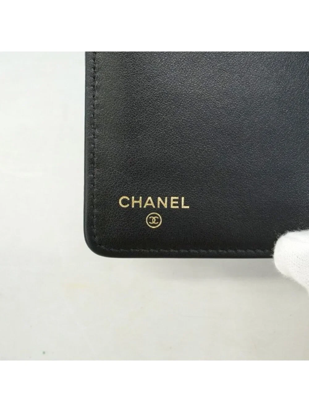 Chanel Wallet Boy Caviar Leather Black Gold
